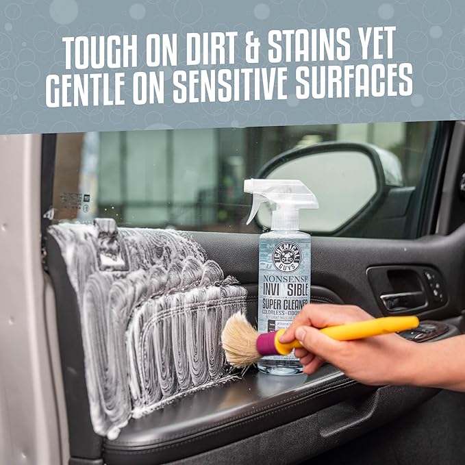 Chemical Guys Nonsense Colorless & Odorless All Surface Cleaner - Clear, Safe for Vinyl, Rubber, Plastic, Carpet, and Upholstery, pH Balanced, Residue-Free, Unscented, 32 oz Spray