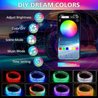 Underglow LED Lights for Cars 252 LEDs RGBI Neon Accent Strip Lights with 16 Million Colors DIY & Music Mode Underbody Exterior Lights Kit for RV SUV Truck Boat 12V