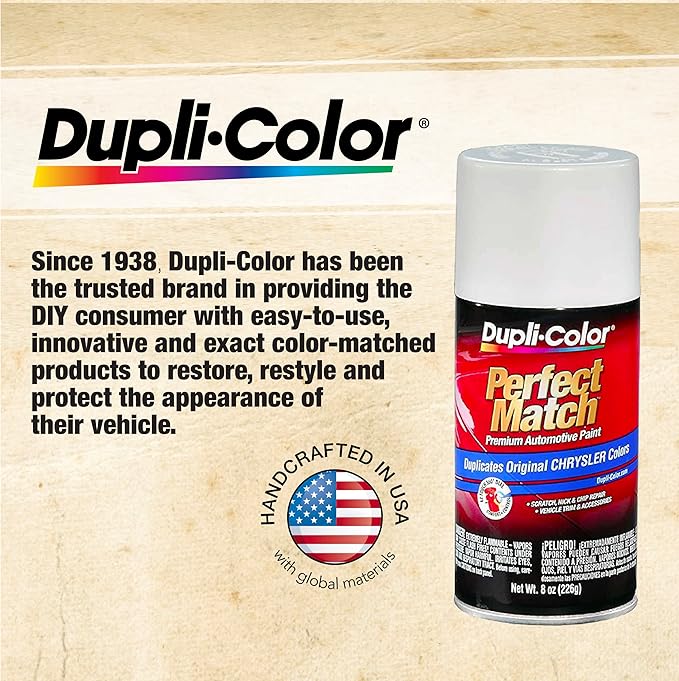 Dupli-Color Multi-Purpose Enamel, Flat, White, 12 oz