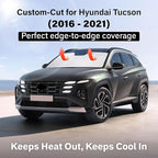 EcoNour Windshield Sunshade Compatible for Hyundai Tucson 2016-2019 2020 2021, Sun Visor for Front Windshield & Window Sun Shade Cover, UV Heat Blocker & Protector, Car Accessories