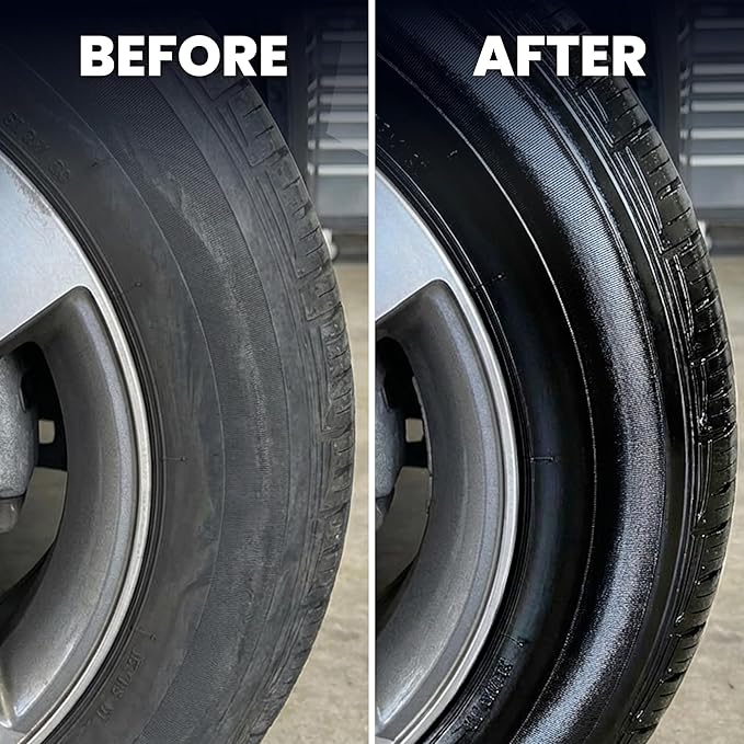 LANE'S Super Blue Tire Dressing Spray | High-Gloss Car Tire Shine Spray | No Sling, No Run, Long Lasting | Protects from Cracks & UV Rays | Non-Greasy Automotive Dressing & Cleaner | 16oz