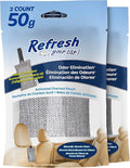 Refresh Your Car! Car Air Freshener And Deodorizer, Odor Eliminator Charcoal Deodorizer Bags, Set Of 2, Fragrance Free