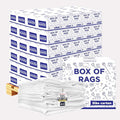Premium New White Cotton Knit T-Shirt Rags (600 lbs. Pallet 120x5 lbs. Box of Rags) - Lint-Free, Soft & Absorbent Bulk Cleaning Cloths for Auto, Paint, Garage, Staining & Polishing
