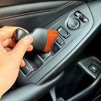 Car Detailing Brush, Soft Bristle Cleaning Brush, Scratch-Free Auto Duster Tool for Dashboard, Air Vents, Leather & Interior Cleaning (Black&Dark Brown)