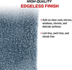 Detailer's Preference Extra Absorbent Ultra Plush 500GSM Edgeless Microfiber Towels, Car Detailing & Home, Streak-Free, Lint-Free, Scratch-Free, Machine Washable & Reusable, 16x16 Inch, 6-Pack, Gray