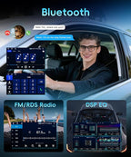 8 Core 6G+128G Android 15 Car Stereo for Ford Expedition 2007-2014 (Manual A/C), Wireless Carplay Android Auto, 9'' Touchscreen with GPS/Bluetooth/FM/DSP/5G-WiFi 360° Panoramic View Backup Camera SWC