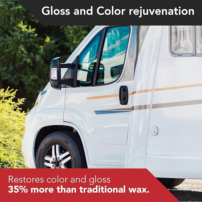 Glidecoat RV Ceramic Coating - 120ml - Wax Alternative for Campers, Travel Trailers & 5th Wheels - Up to 2 Years UV Protection, Super Hydrophobic Surface Repels Contaminants, Better-than-new Shine
