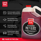 Griot's Garage Foaming Poly Gloss for Car Cleaning and Detailing, Spray Wash & Wax, Compatible with the BOSS Foam Cannon Auto-Mix System, One Gallon