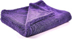 Maxshine 20" x 24" Universal Purple Car Drying Towel – 1200 GSM Rinse-Free Double-Sided Microfiber – Plush, Super Absorbent Towel for Car Wash & Detailing