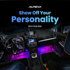 Alpena - FloGlo Interior Bluetooth LED Strip Lights for Cars, Flowing Ambient Lighting Car Interior Stips, Multi-Colored Car Interior Lights, Comes with Downloadable App for Custom Presets, 48 inches