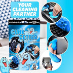 Car Cleaning Gel 12 Pack for Those Hard to Reach Places, Automotive Cup Holder Electronic Keyboard Office, Slime Gel Cleaner Dust Crumb Removal (Resealable Pouch, Blue, 3oz) 12 Pack