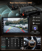 8Core 8G+128G for Toyota Corolla 2009-2013 Android 15 Car Stereo Carplay Android Auto, Rimoody 9 Inch QLED capacitive Screen with Bluetooth 5.0 FM/AM/RDS DSP-36 GPS WiFi Mirror Link Backup Camera