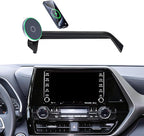 Car Phone Mount for 2020-2025 Toyota Highlander Accessories, Apply to 8 Inch Touch Screen, 15W Fast Wireless Charger Screen Fixed Clip Cell Phone Automobile Cradles Hands-Free
