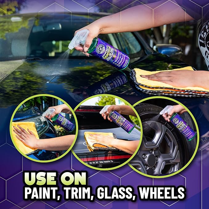 Chemical Guys Raging Rhino Waterless Car Wash, Quick Detailer Spray And Wipe Exterior Cleaner, 2 Pack, 20 Oz Each