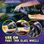 Chemical Guys Raging Rhino Waterless Car Wash And Quick Detailer Spray (20 Fl Oz) With Total Interior Cleaner (16 Fl Oz) & 3 Premium Microfiber Towels - 5 Items