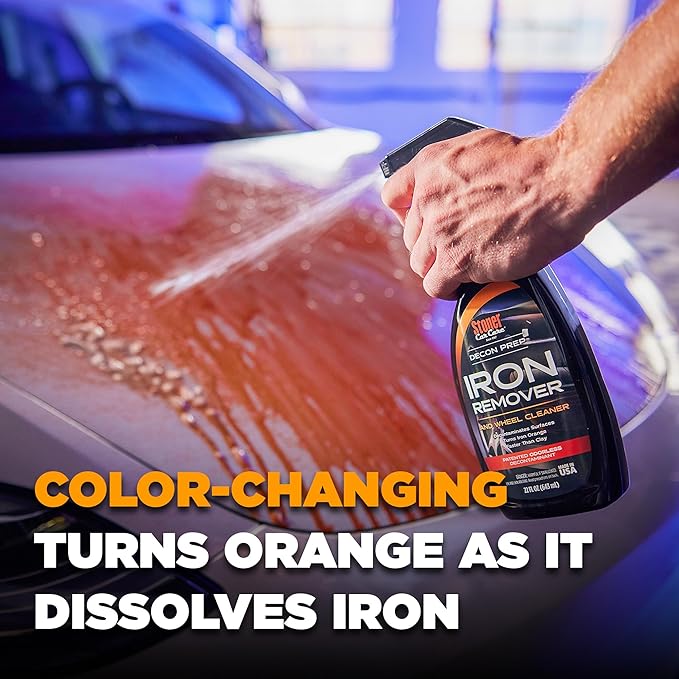 Stoner Car Care 92104-2PK Iron Remover & Wheel Cleaner – Odorless Iron Fallout & Brake Dust Remover for Paint, Wheels & Glass – pH Balanced Rust Decontaminant – Color Indicator – 22 fl oz (Pack of 2)