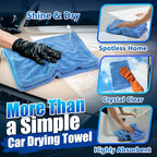Airlab Car Drying Towel Microfiber Towels for Cars 1200 GSM Wash Auto Detailing Supplies Twist Pile Cleaning Cloth Absorbent Quick Dry Soft Loop Dry Flash Towel, 24 x 16 Inch,Pack of 1, Blue