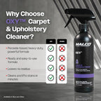 Malco OXY Carpet & Upholstery Cleaner - Stain Remover Spray for Car Interior Fabric/Cleans the Toughest Vehicle Stains/Deep Cleaning Liquid Formula / 16 Oz. (127816)