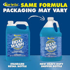 STAR BRITE Concentrated Boat Wash - Heavy-Duty, Non-Streak Formula for Sparkling Hulls, Decks, Chrome and Fittings - Fresh Blueberry Scent - 128 OZ Gallon (080400)