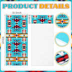 Hahafelt 2 Pack Car Seat Towel Covers Athletic Running Towel Performance Microfiber Post Workout Sweat Washable Cover Non Slip for Seat Outdoor Sport (Navajo Tribal)