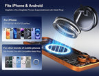 Car Phone Holder Mount for Magsafe [110+LBS Suction & 3500gf Magnetic] 360° Adjustable Vacuum Suction Cup Mount, Phone Holders for Your Car for iPhone 17 Pro Max 16 15 14 13 12 Plus & Android