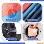 Hahafelt 2 Pack Car Seat Towel Covers with Storage Bag, 63 x 32 Inch Universal Non Slip Waterproof Sweat Protector for Car Truck, Gym Swimming Running, Machine Washable (Sunset)