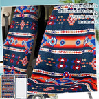 Hahafelt 2 Pack Car Seat Towel Covers Athletic Running Towel Performance Microfiber Post Workout Sweat Washable Cover Non Slip for Seat Outdoor Sport (Aztec)
