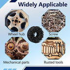6PCS Wheel Hub Cleaning Pads, 2" Durable Nylon Web Pads, Wheel Stud Cleaner Pads