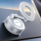 JOYROOM Magsafe Car Mount, Vacuum Car Phone Mount with Strong Magnetic, 360° Metal Strut Suction Cup Phone Mount for iPhone 17 Pro Max/16 15 14 13 12 Series& Android Magsafe Case, White