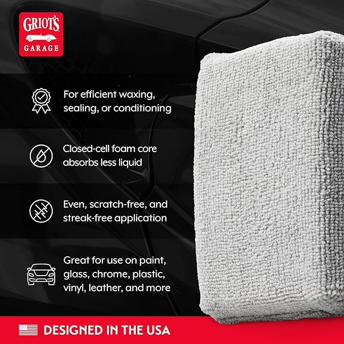 Griot's Garage 55498 Microfiber Applicator Pads (Set of 3)