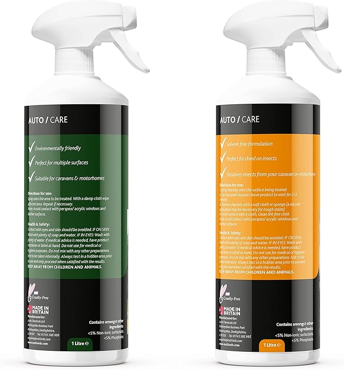 Black Streak/Bug & Tar Remover (Twin Pack), Clear, Set of 2