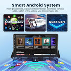 2G+64G Car Stereo Radio for Honda Accord 8th 2008-2013 with Wireless Carplay Android Auto, 10.1 inch Touch Screen Head Unit, Android 13/HiFi Audio/GPS Navi/WiFi/Bluetooth/SWC/HD Backup Camera