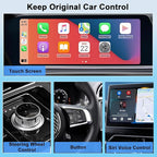 Android Auto & CarPlay Wireless Adapter - 2 in 1 Wireless for iPhone & Android, Plug & Play for Factory Wired Cars - Supports iOS 10+