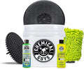 Chemical Guys CWS_110_16BK Car Wash Detailing Bucket, Mitt & Accessories Bundle (6 Items) Featuring Honeydew Snow Foam Car Wash Soap, 16 oz - Works on Cars, Trucks, SUVs, RVs & More