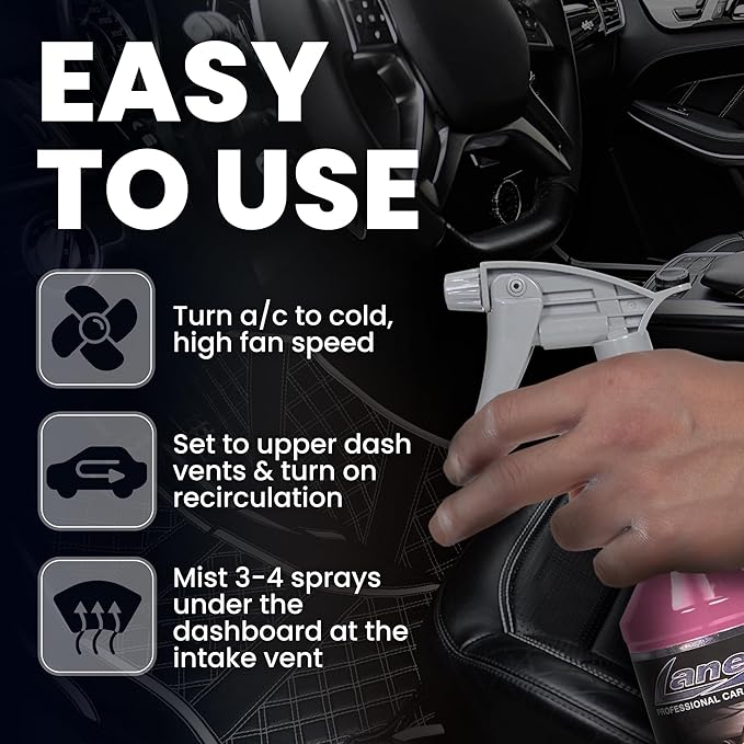 LANE’S Premium Car Air Freshener "Bubble Gum" - 16oz Water-Based, Long-Lasting Auto Scent Spray - Food, Pet, Odor Smell Deodorizer for Cars, Trucks, SUVs' Interior Leather, Carpet, Upholstery
