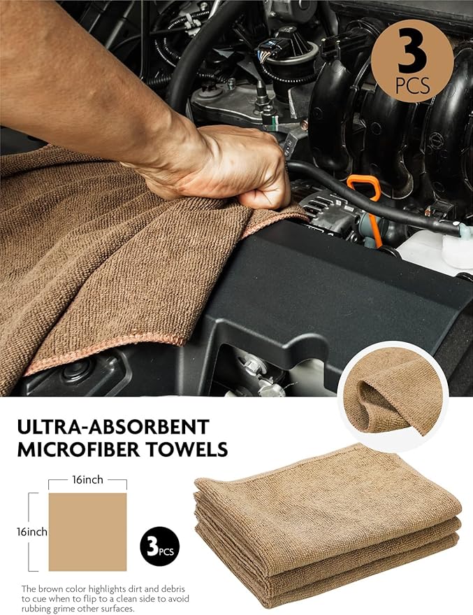 Fantasticlean Car Interior and Wheel Detailing Pro Set, Scratch-Free, Ultra-Soft Brushes and Microfiber Applicators