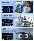 4Core 4G+64G Android Car Radio for Honda Odyssey 2005-2010, Rimoody Car Stereo Carplay Android auto 10.1 Inch Touch Screen GPS WiFi EQ Mirror Link Bluetooth FM Backup Camera