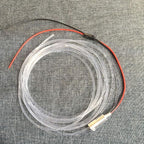 3mm 5meters/16ft PMMA Optic Fiber Cable Side Glow With 12V 1.5W LED Aluminum Illuminator Light Source For Home Car DIY (Red)