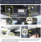 Mangoal Front 4K & Rear 1080p Dash Cam for Ford Explorer U625 2020 2021 2022 2023 2024, Base XLT ST_Line Limited Timberline Platinum King Ran(Model A), UHD 2160P Video, WiFi & App, 128GB Card