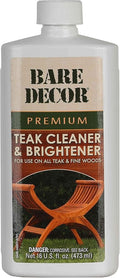 Bare Decor Premium Teak Cleaner for Home & Marine Use, 16oz, White