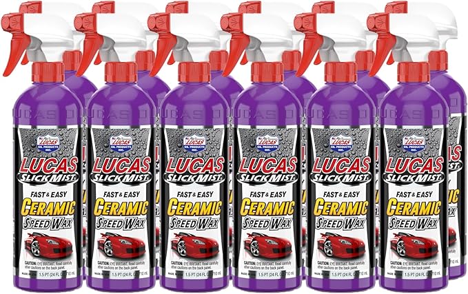 Lucas Oil 11294 Slick Mist Ceramic Speed Wax - 24 Ounce (Pack of 6)