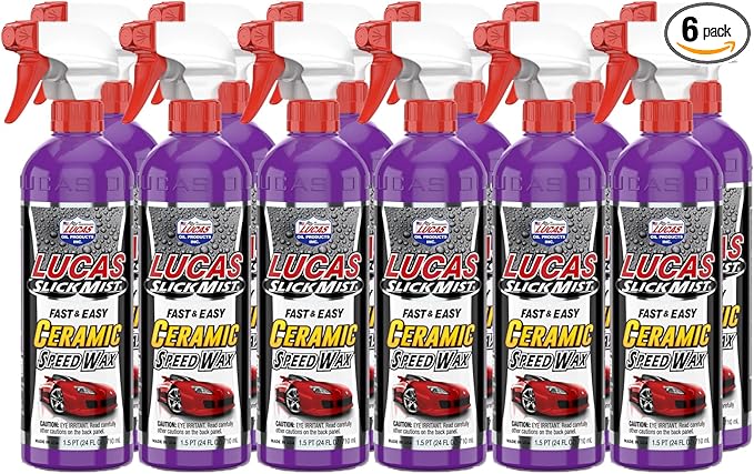 Lucas Oil 11294 Slick Mist Ceramic Speed Wax - 24 Ounce (Pack of 6)