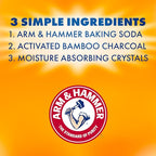 Arm & Hammer Essentials Disposable Moisture Absorber and Odor Eliminator Tub, Fragrance Free, 1 lb., Attracts and Traps Excess Moisture, Ideal Closet Dehumidifier (Pack of 3)