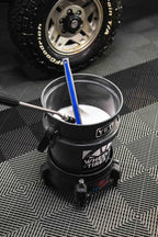 Detail Factory - Fender Well Brush - Ergonomic ProGrip Handle, Stiff Synthetic Bristles, Ergonomic Design, Clean Your Wheel Wells with Ease - Avalanche
