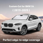 EcoNour Windshield Sunshade Compatible for BMW X4 2019-2023 2024 2025, Sun Visor for Front Windshield & Window Sun Shade Cover, UV Heat Blocker & Protector, Car Accessories