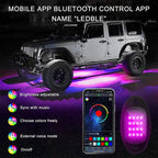 Ohleats RGB LED Rock Lights Extension Cable, 47 Inch/3.9 Ft RGB Cable Cord for Multi Color Underglow Rock Light Kits, Vehicle Wheel Well Lights Extension Wire, Car Accessories (2PCS)