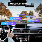 D500 Smart Dash Cam for Cars, 4K Front Dash Cam with WiFi&GPS, 0.96" LCD Display Car Camera, Night Vision, WDR, Parking Mode, Loop Recording, G-Sensor, 150° Wide Angle