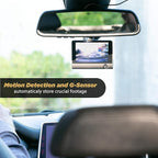 Scosche DDVR2XFHD-SP1 1080P Full HD Dash Camera for Cars - Dash Cam with Front and Rear Cameras and 4" Screen- Car Dashcam DVR - Enhanced Night Vision - 24/7 Parking Mode Car Security Solution