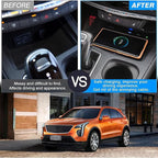 Wireless Car Charger for Cadillac XT4 2018 2019 2020 2021 2022 2023 2024 Support Original Car Center Console Accessory Panel 15W Fast Phone Charging Pad for Any Qi Enabled
