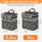 Vankor Car Trash Can for Car Cute,Bag Bin Hanging Waterproof Automotive Garbage Cans Leak Proof Vehicle Trash Can Cow Print